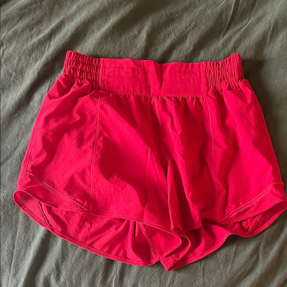 Lululemon Athletica Bright Red Athletic Shorts - Picture 1 of 2